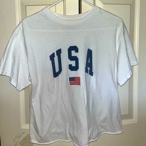 PacSun USA graphic cropped t-shirt!